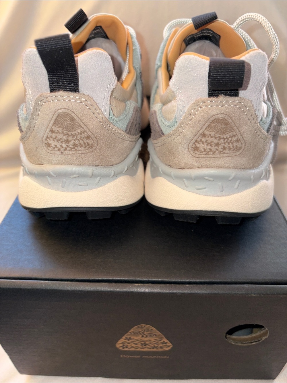 NWT Flower Mountain YAMANO 3 UNI Suede and technical fabric sneakers Sand/Beige - Picture 10 of 14